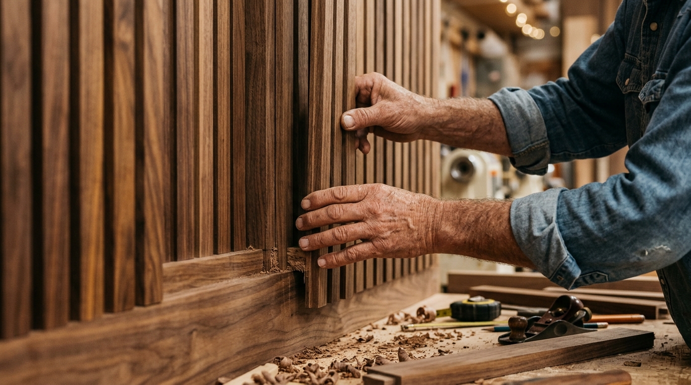 Inside a Bespoke Build: From Raw Timber to a Fitted Feature Wall